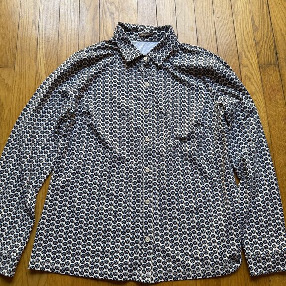 J.McLaughlin Size L Multi Geo Mod Catalina Cloth Long Sleeve Button-Up Shirt - Picture 6 of 16